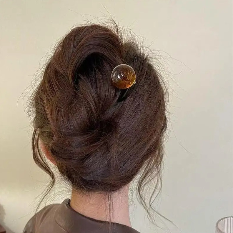 1pc Fashion Colored Pearl U-Shaped Hair Sticks Hairpin for Women Girls – NEW