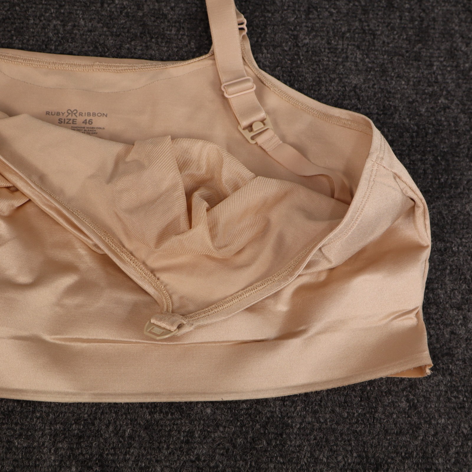 RUBY RIBBON NURSING DEMIETTE Size 46 Tan #3037 EUC RETAIL $69 Discontinued
