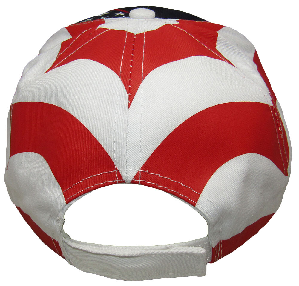 USA Embroidered Stars & Stripes 100% Cotton Embroidered Hat Cap