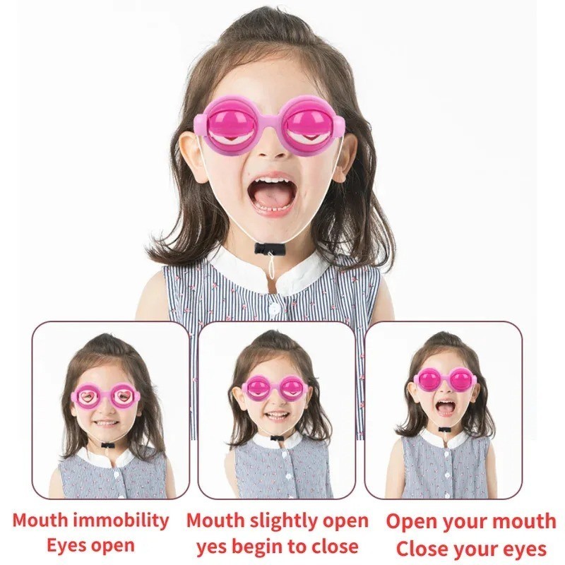 Crazy Eye Blink Funny Glasses Kids Party Eyewear Dropping Eyeball Creative Prank