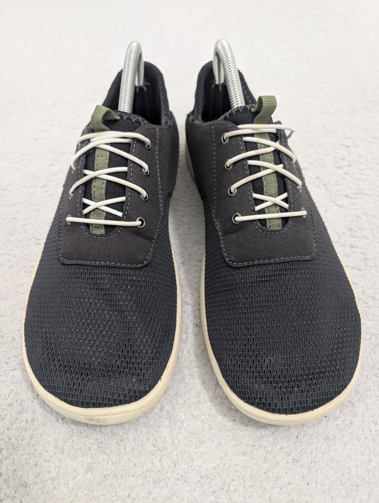 Olukai Mens 9 Blue Nohea Moku No Tie Casual Boat Shoes Slip on canvas Excellent