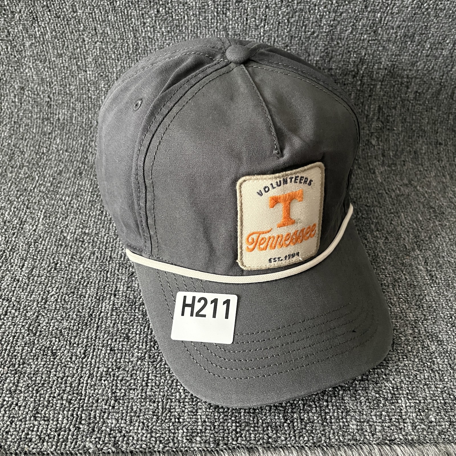 ’47 Baseball Tennessee Volunteers Relaxed Fit Rope Patch Logo Charcoal Grey Oran