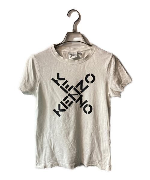 KENZO Cross Logo Chibi TEE White XS T-shirt Y2K Women