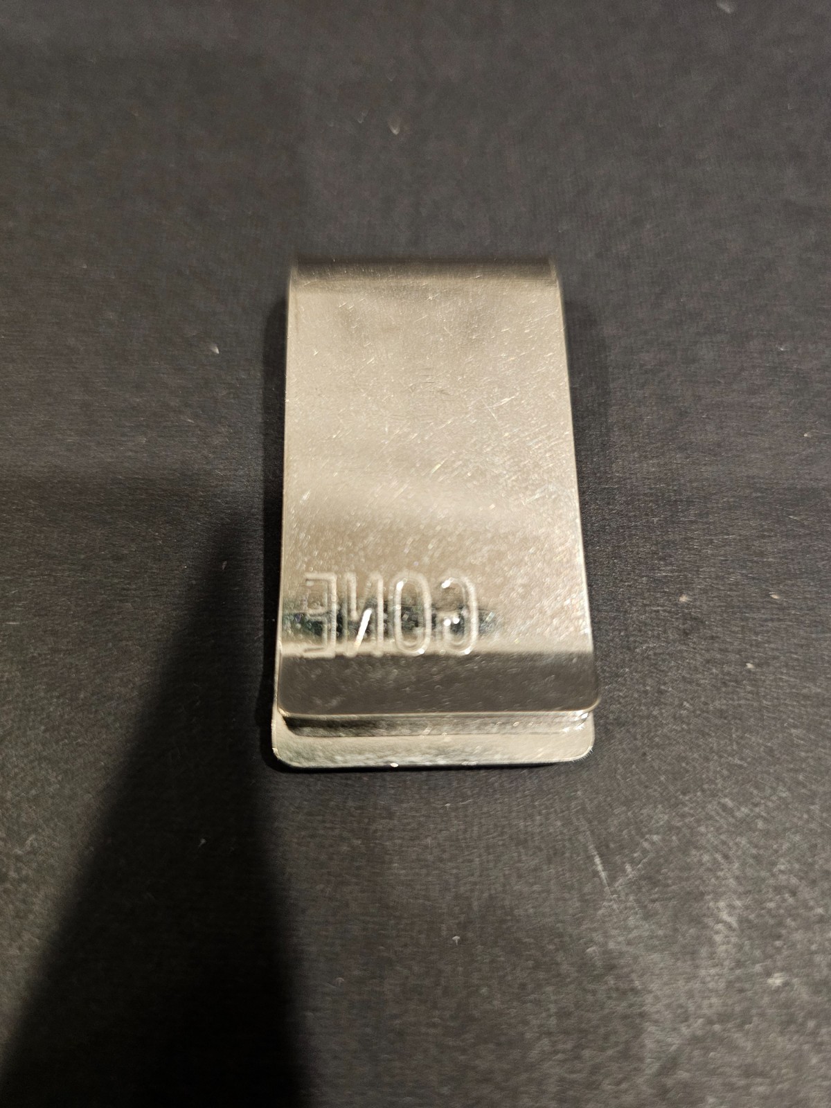 Silver Tone Metal Going Going Gone Empty Wallet Joke Novelty Money Clip