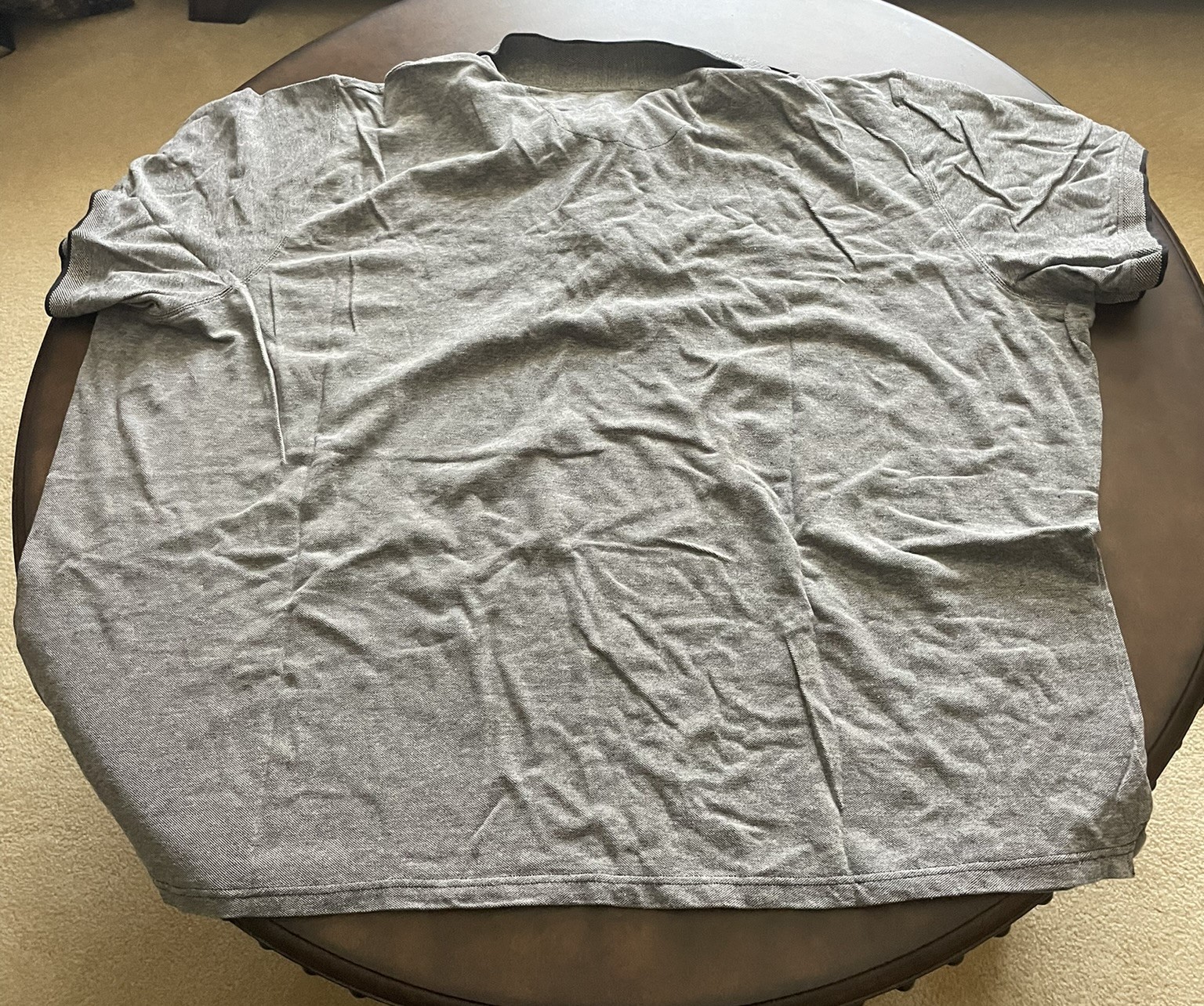 King Size Mens Gray Collared Polo Shirt – 7XL Big – Special Event Transportation
