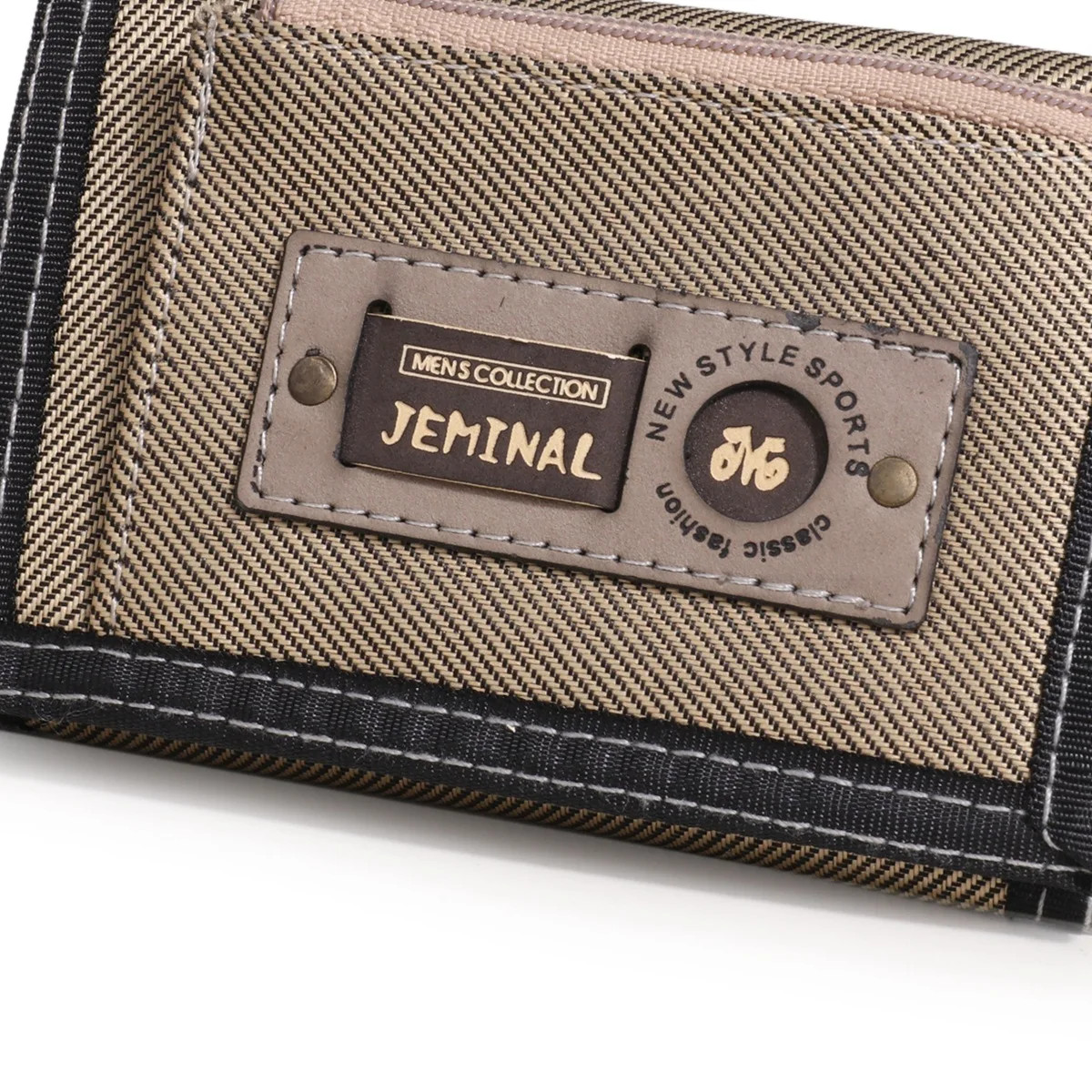 Teens Nylon Trifold Casual Gray Wallet for Male Men Women Young Novelty Money Ba