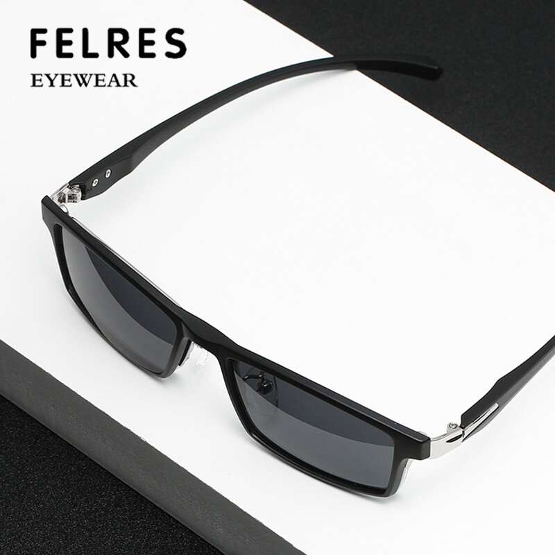 5pcs Clip-on Sunglasses Metal Eyeglass Frame Men Magnetic Polarized Glasses