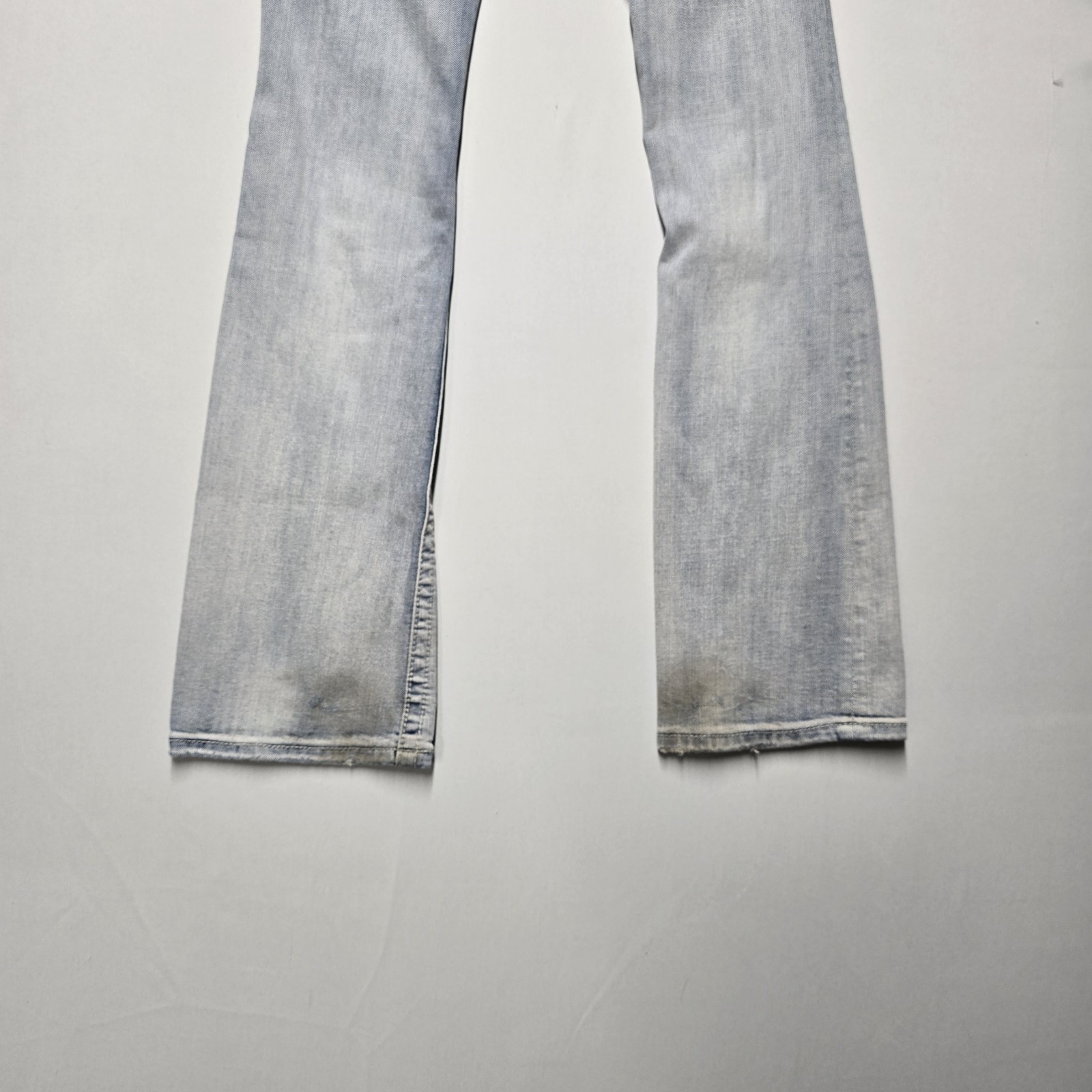 Miss Me Jeans Boot Cut Light Wash Embellished Pockets Sz 26×35 Inseam Je1050b2x