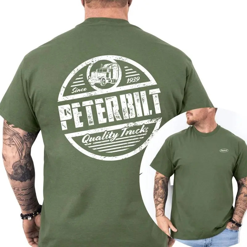 Peterbilt Quality Trucks Shirt Vintage Diesel Graphic Tee