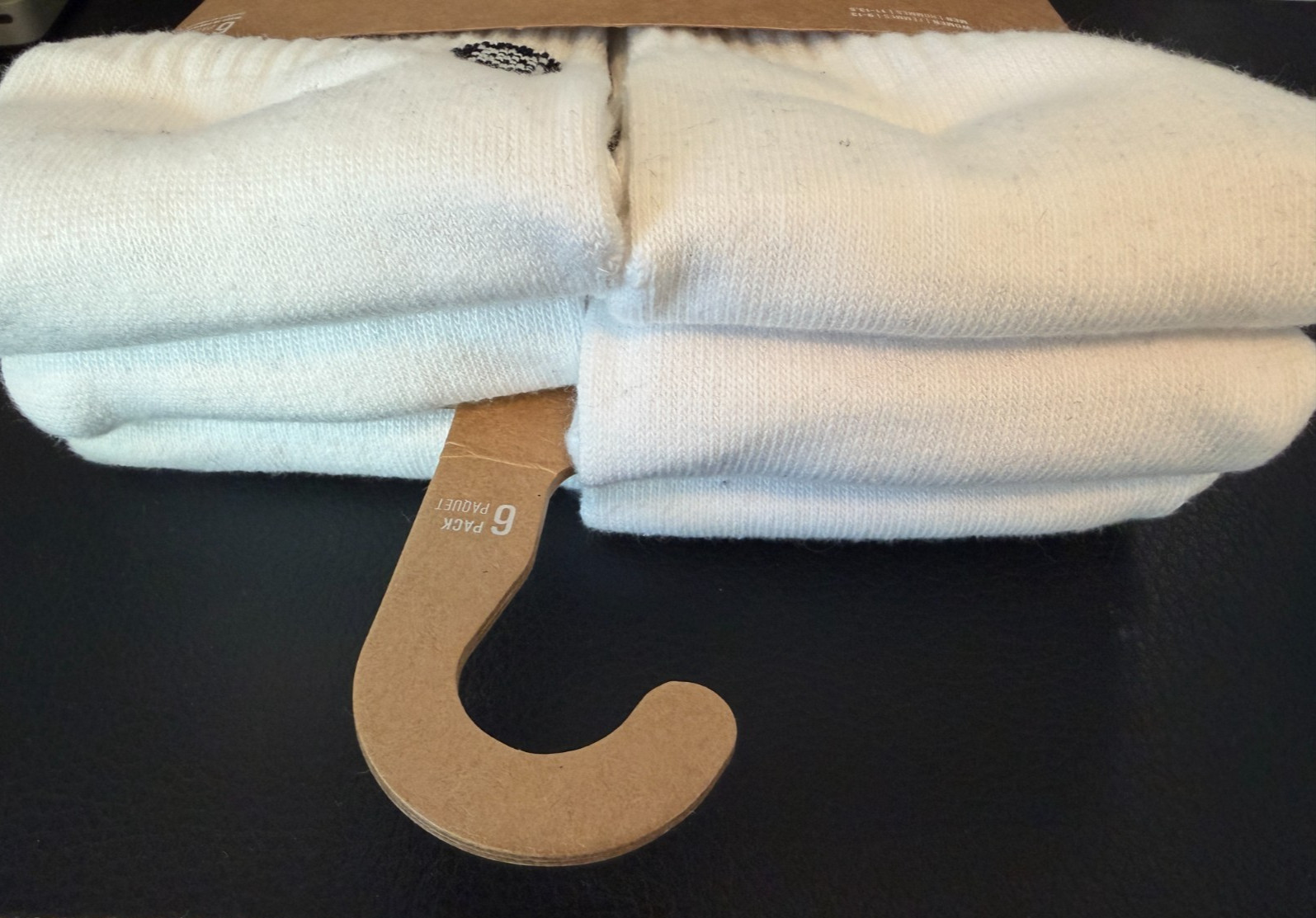 Stance Core Crew Socks 6-Pairs | Large | Men’s 11-13.5 Women’s 9-13 | New w/Tags