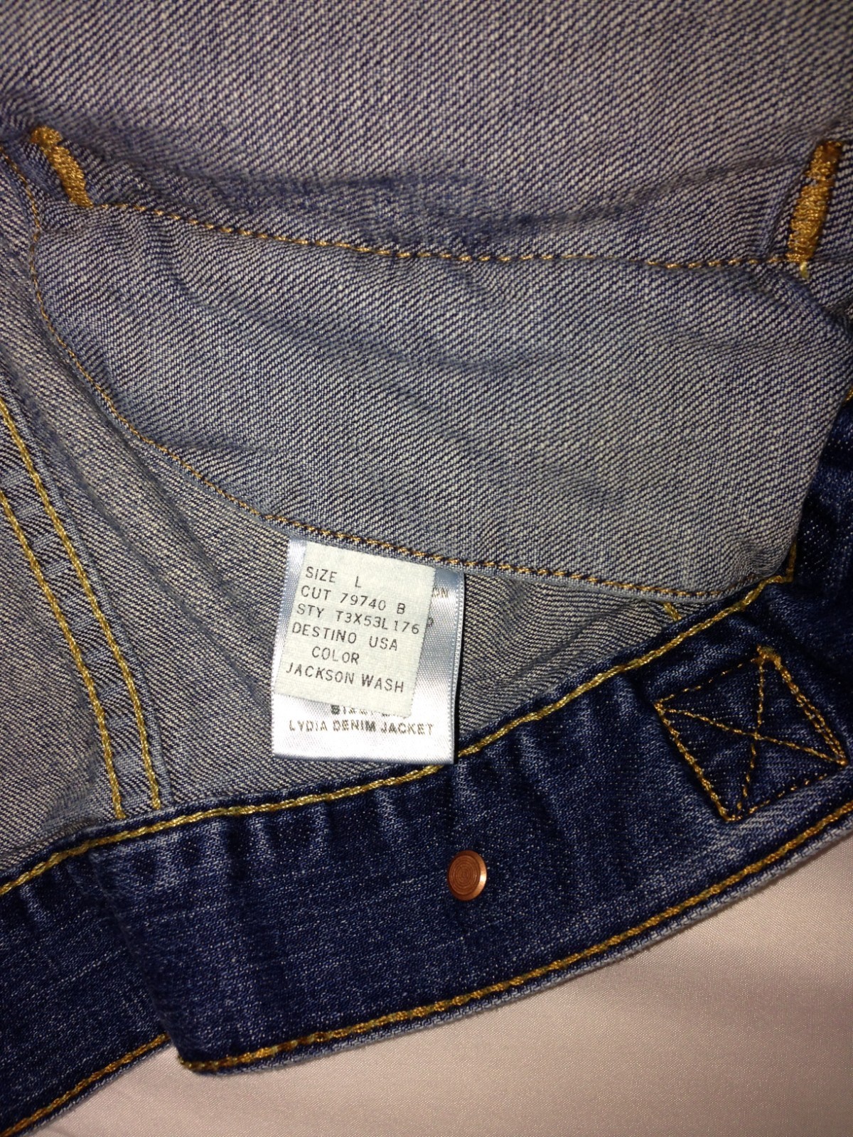 Vintage Polo Ralph Lauren Jeans Co Blue Denim Jacket (Size L)