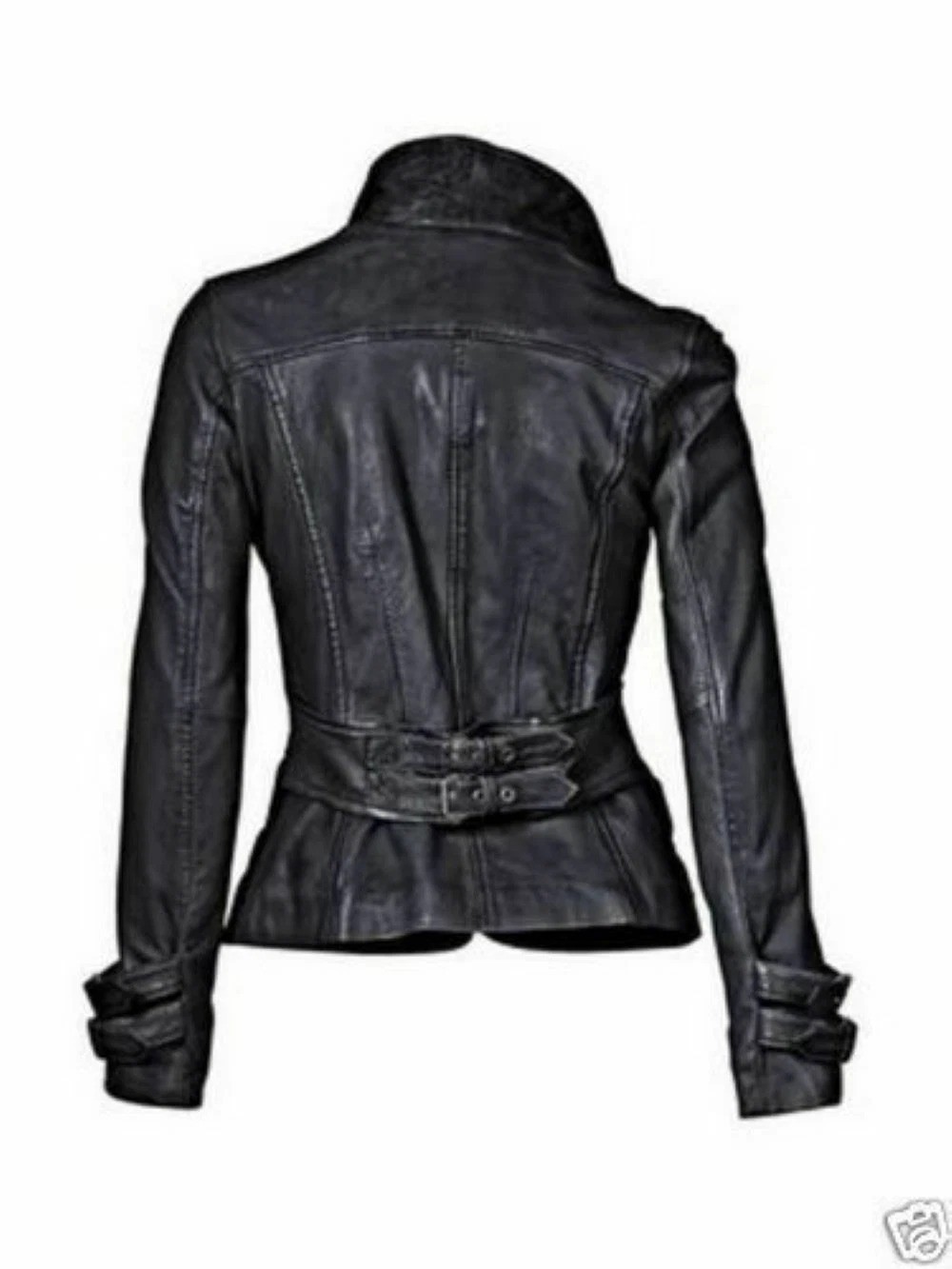 New Slim fit Women’s Genuine Lambskin Soft Leather Motorcycle Biker Jacket/Coat