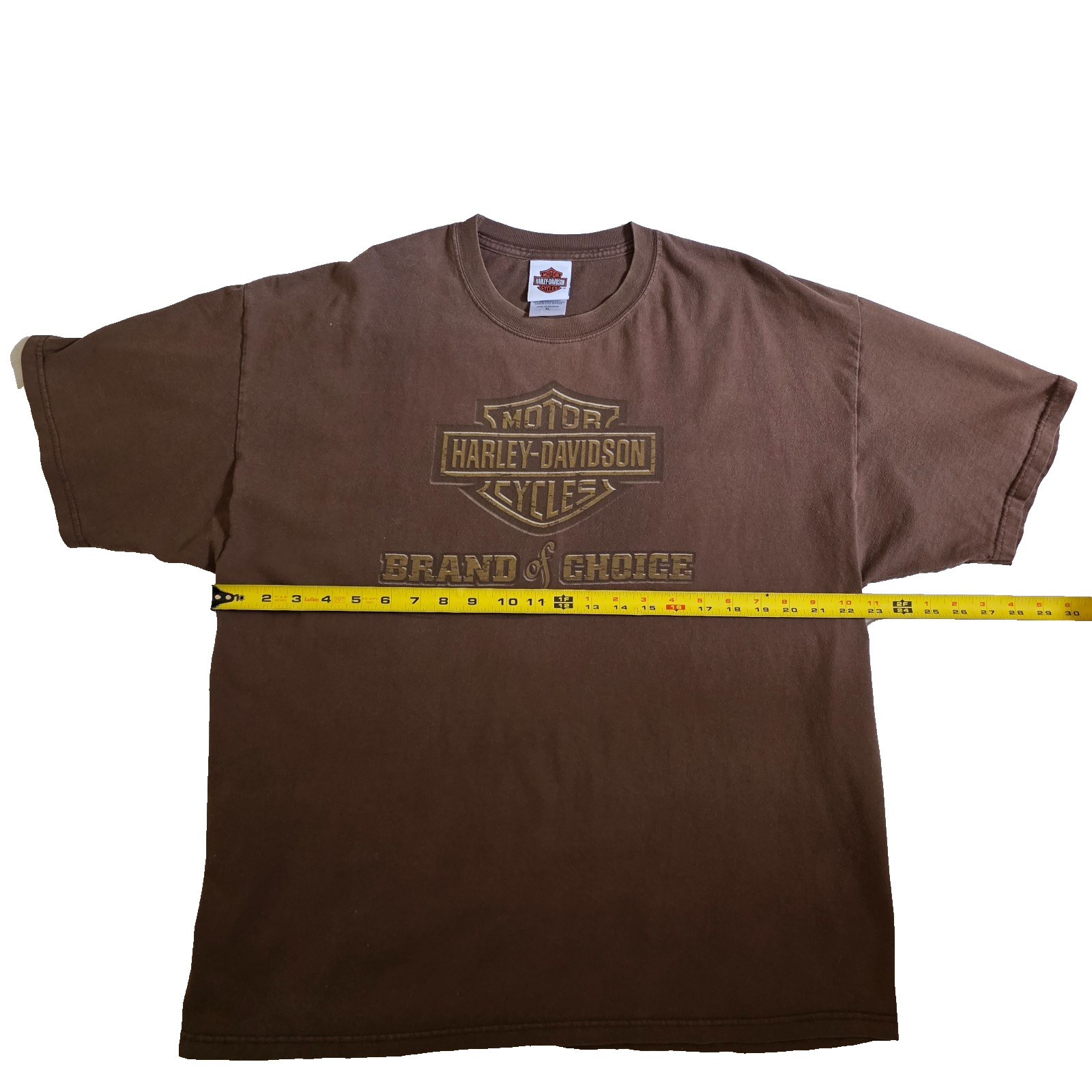 Vintage Harley Davidson Shirt XL Brown Gasoline Alley Red Deer Alberta Pumpjack
