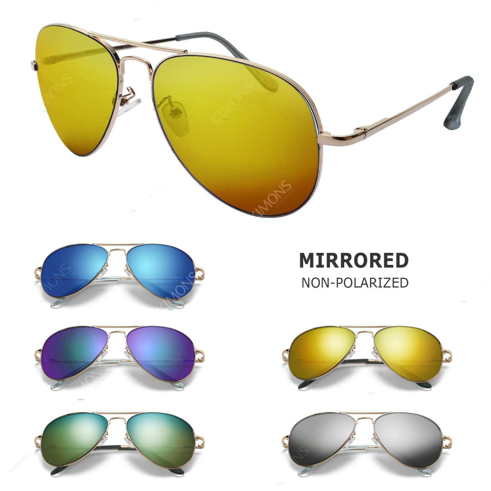 Polarized Sunglasses For Women Men Vintage Sports Driving Metal Aviator Gradient