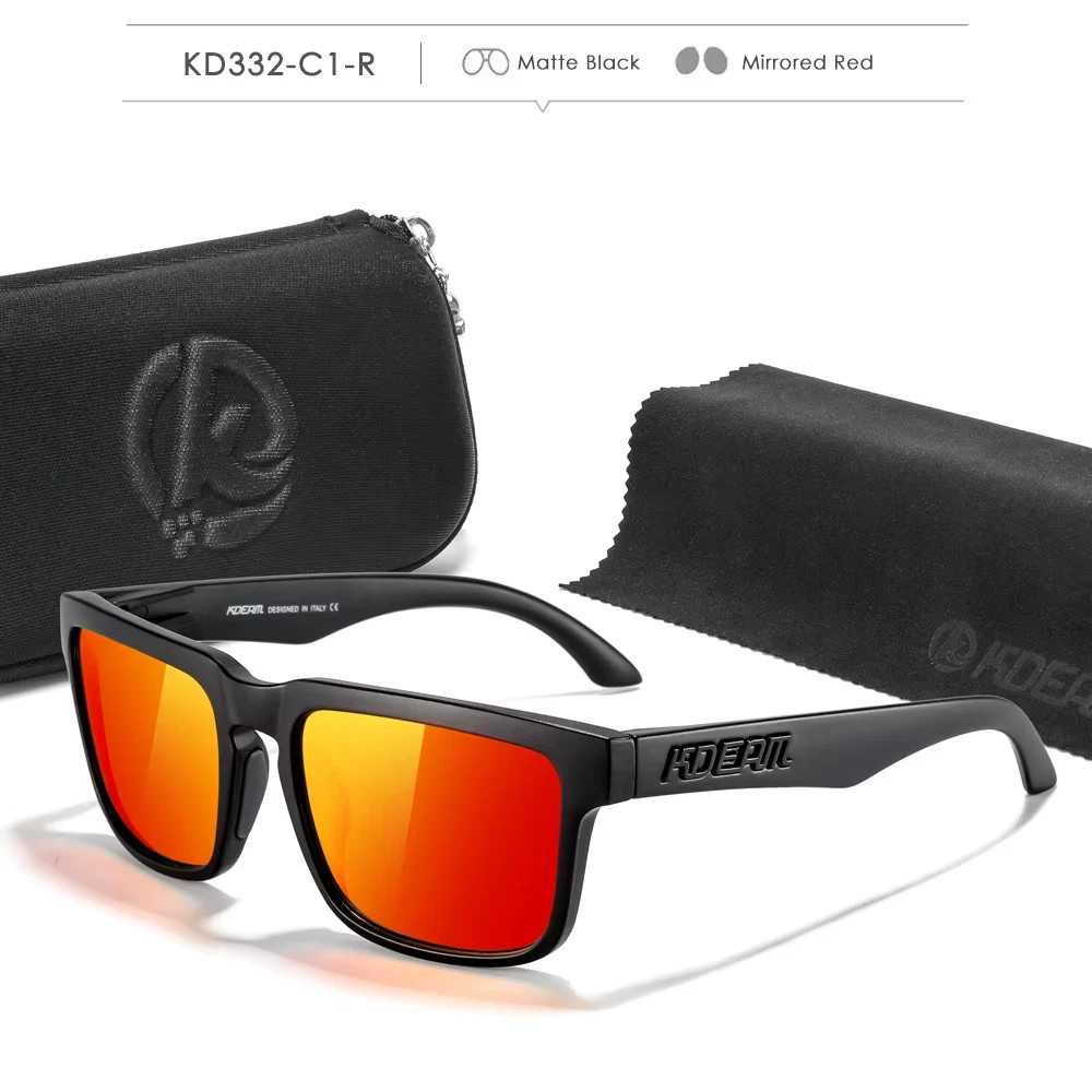 KDEAM Photochromic Polarized Sunglasses Men Women UV400 Sport Eyewear with Case