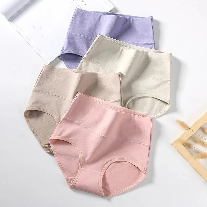 Women 5Pcs Fluxe Incontinence Underwear Leak-Proof Panties Cotton Brief Washable