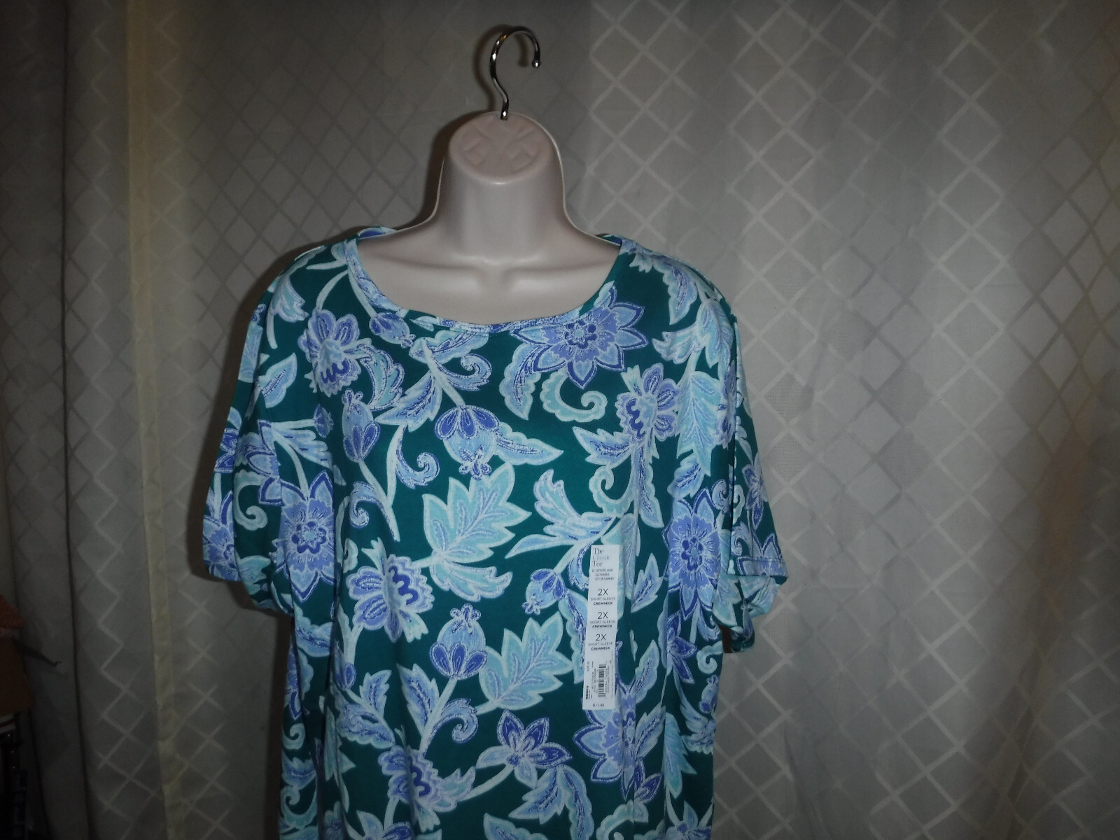 Size Plus Short Sleeve Women’s T-Shirts ,3X,2X,1X,0X,Croft & Barrow Multi Color
