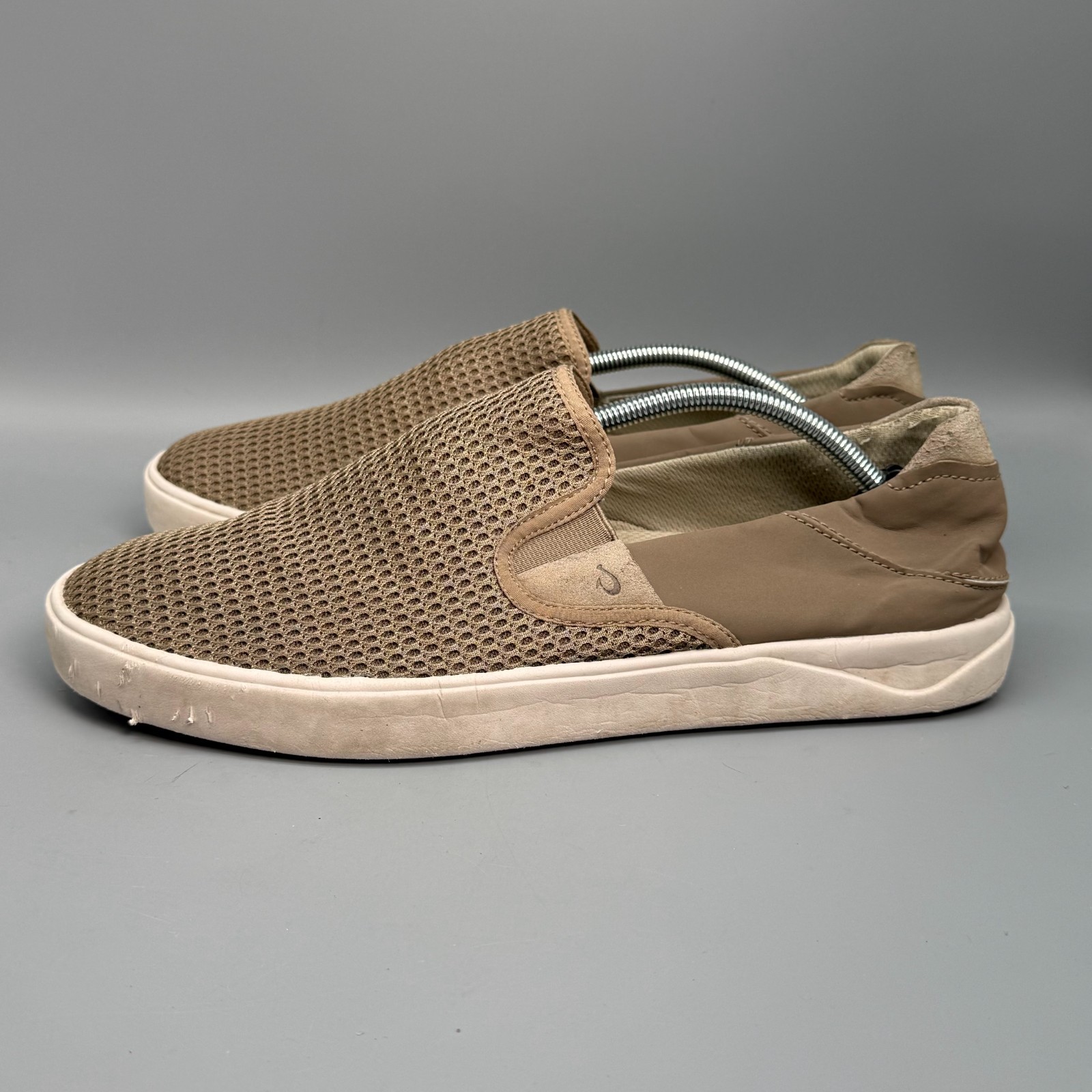 Olukai Lae‘ahi Mens 12 Clay Brown Breathable Lightweight Slip-On Casual Sneakers