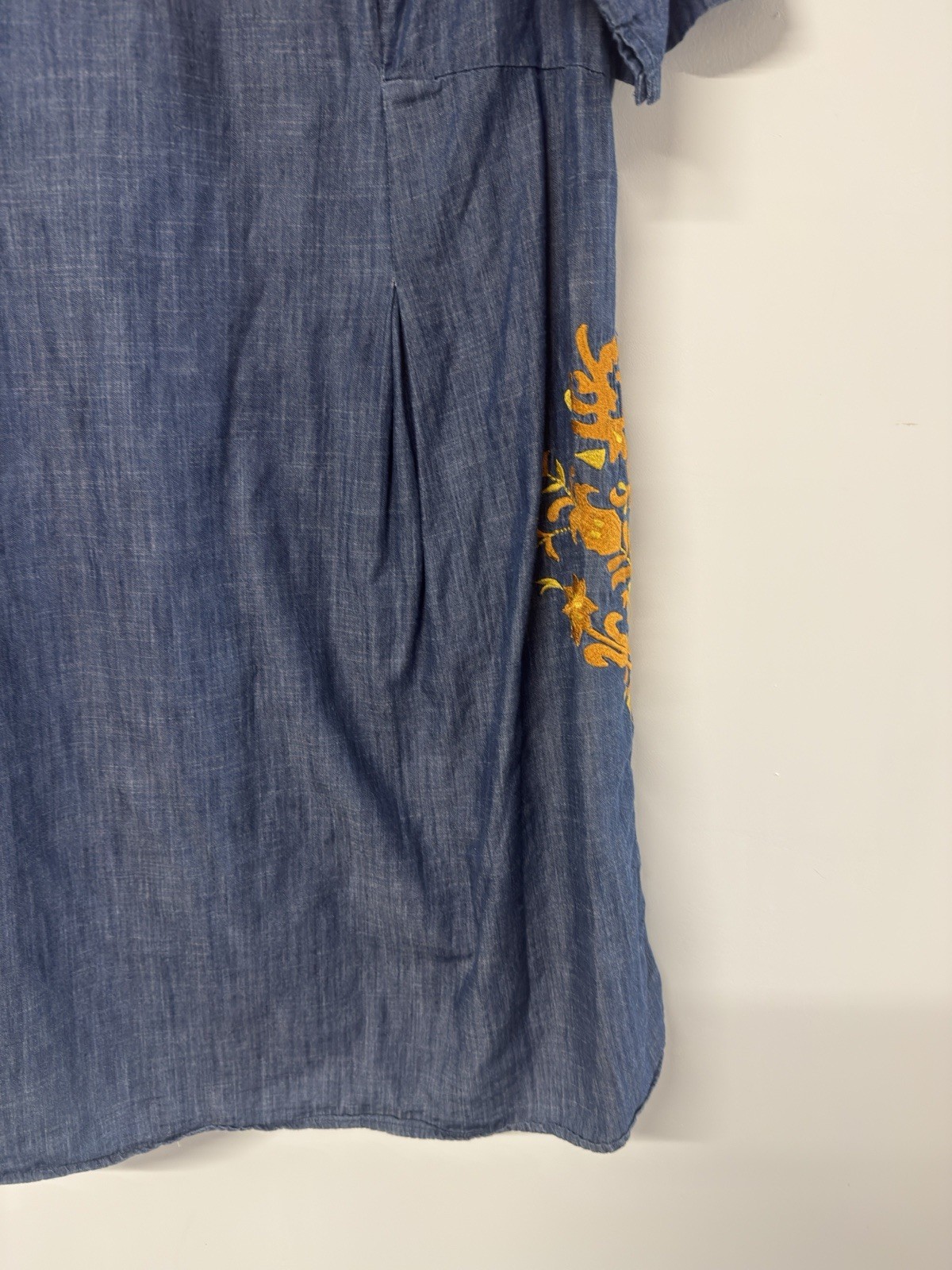 Wayward Fancies eShakti Embroidered Dress Size 18W -1X 100% Cotton #53
