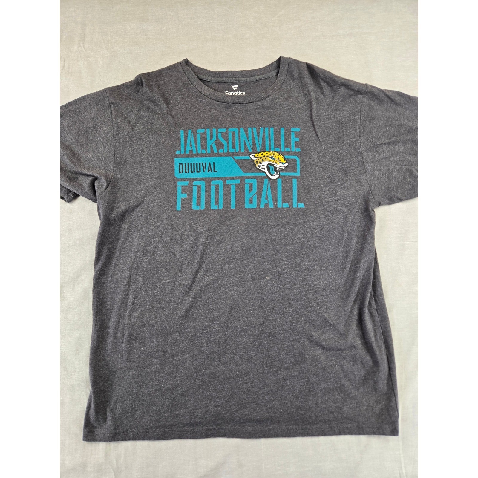 Fanatics Jacksonville Jaguars NFL T-Shirt Mens XL Gray Duuuval Football Graphic