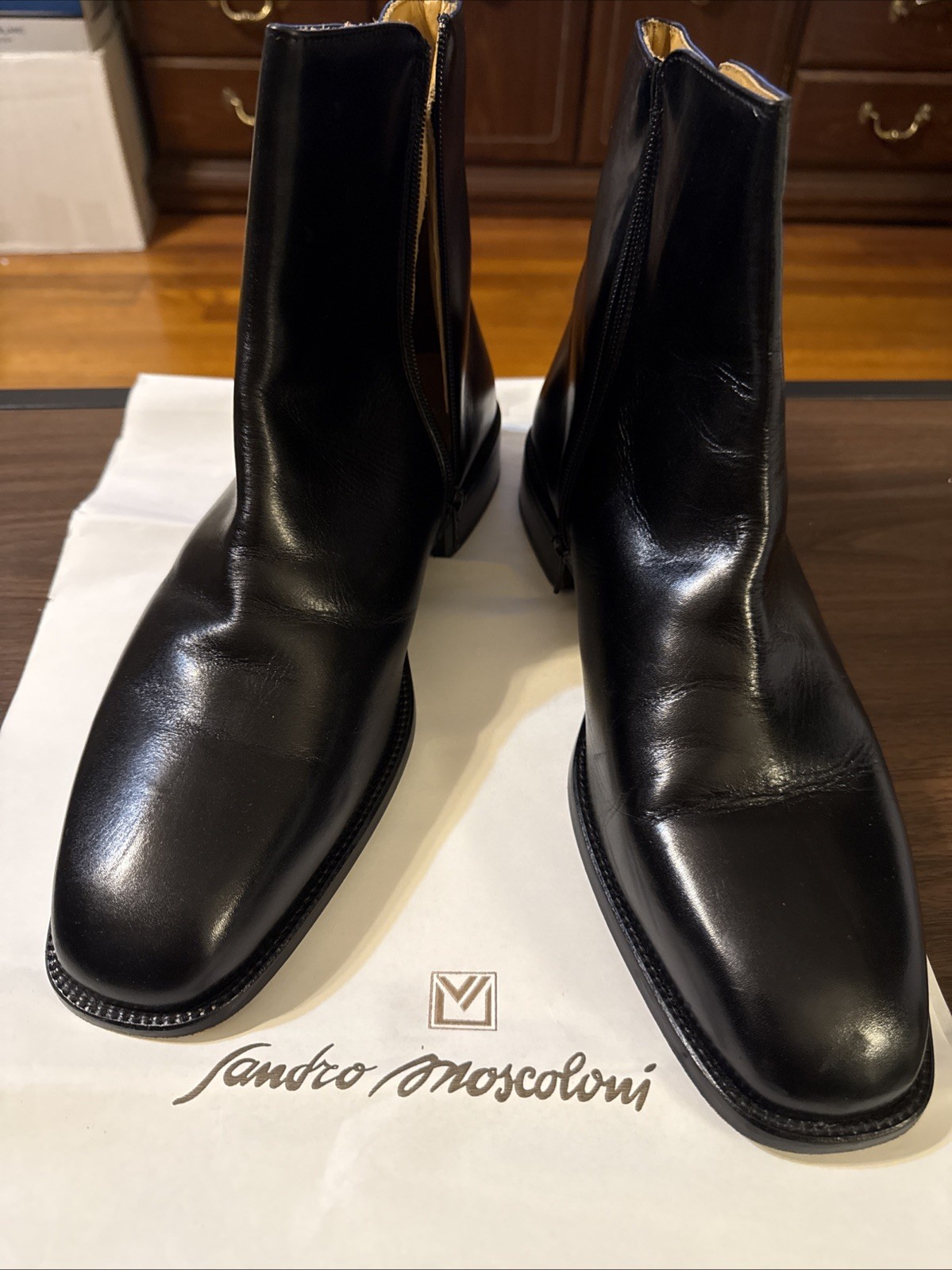 Sandro Moscolini Men’s Echo Black Size 13 Dress Shoes