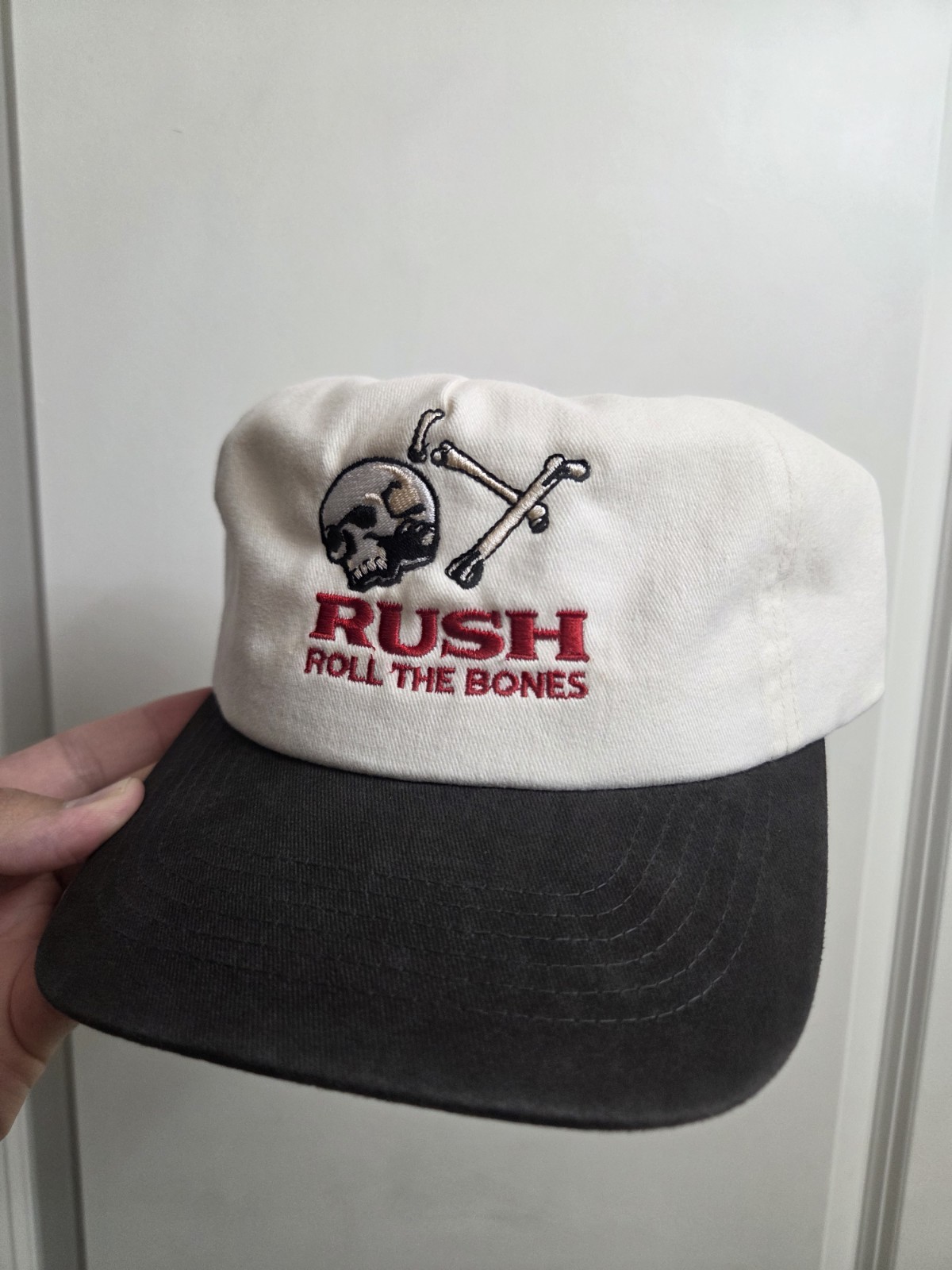 Rush Roll The Bones Snapback Hat Vintage Inspired 70s 80s 90s Retro