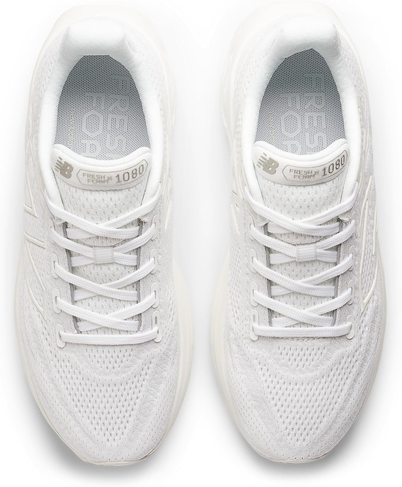 New Balance Women’s Fresh Foam X 1080 V13 Running Shoe, White/Silver Metallic, 9