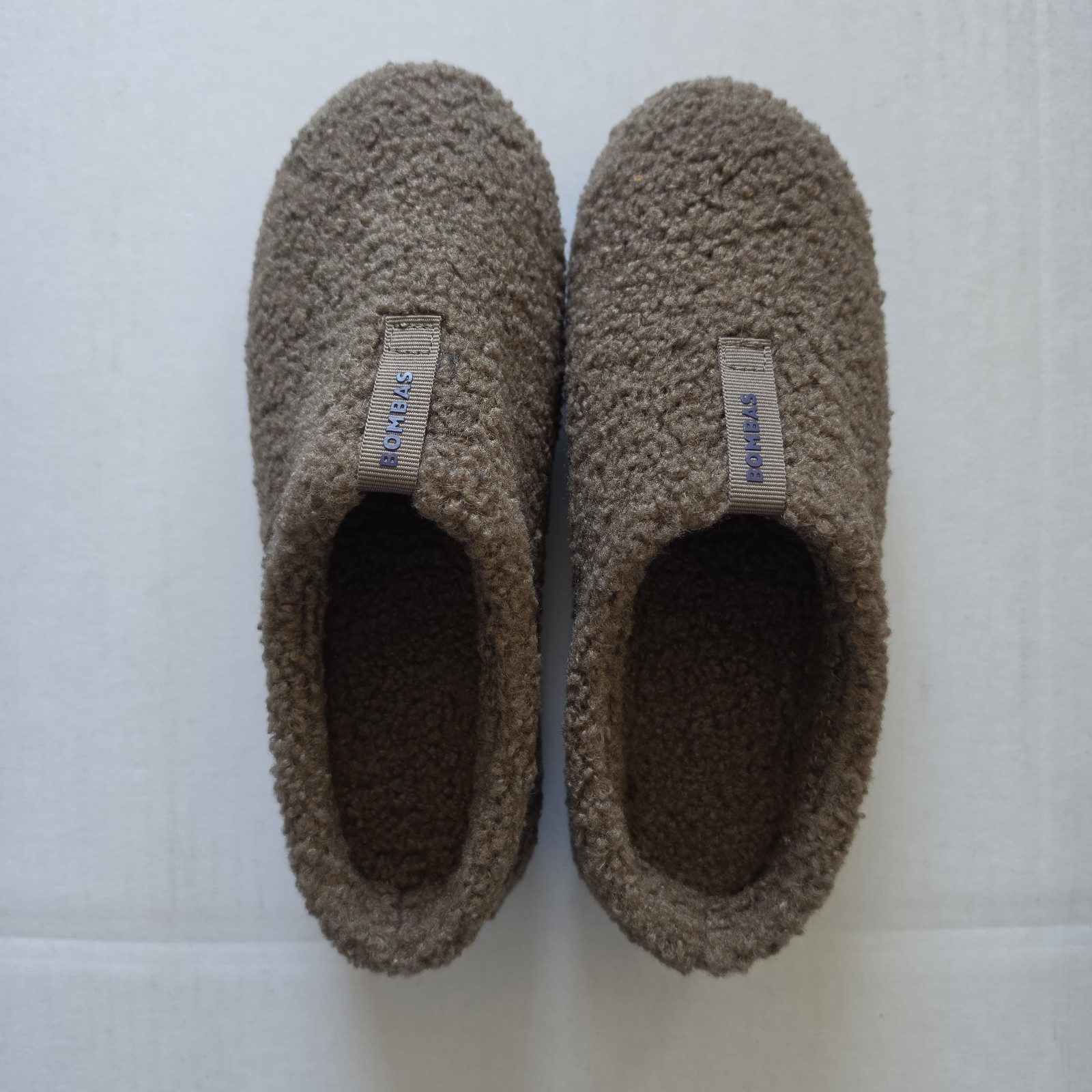 Bombas – Sunday Slipper – Fleece/Sherpa – Slip-On – Size 8 – Mushroom