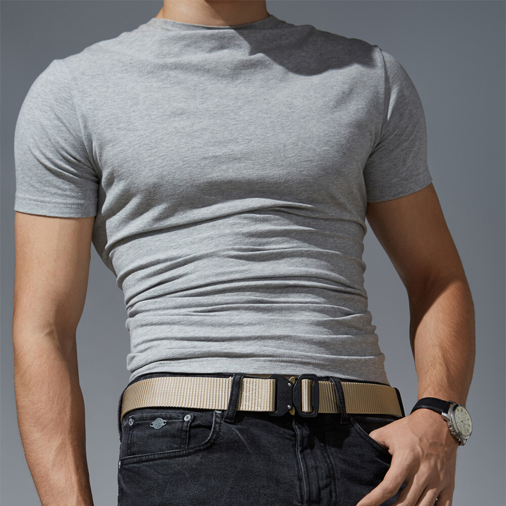 Men’s Casual Military Tactical Belt Army Security Adjustable Quick Release Belt
