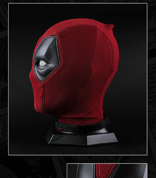 Cosplay Deadpool Full Face Mask Perspective Breathable Knit Helmet