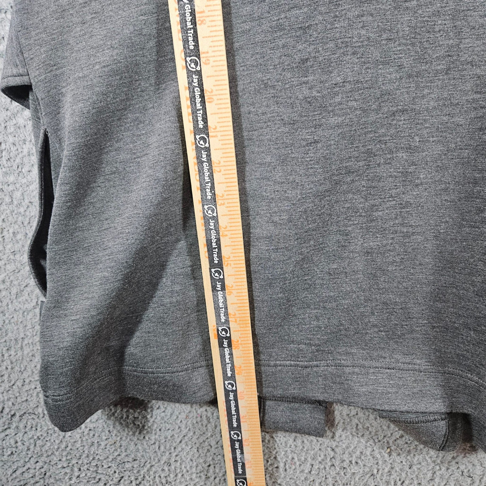 Varley Anset Jacket Grey Lightweight Doubleface Belted Snap Front Womens Large