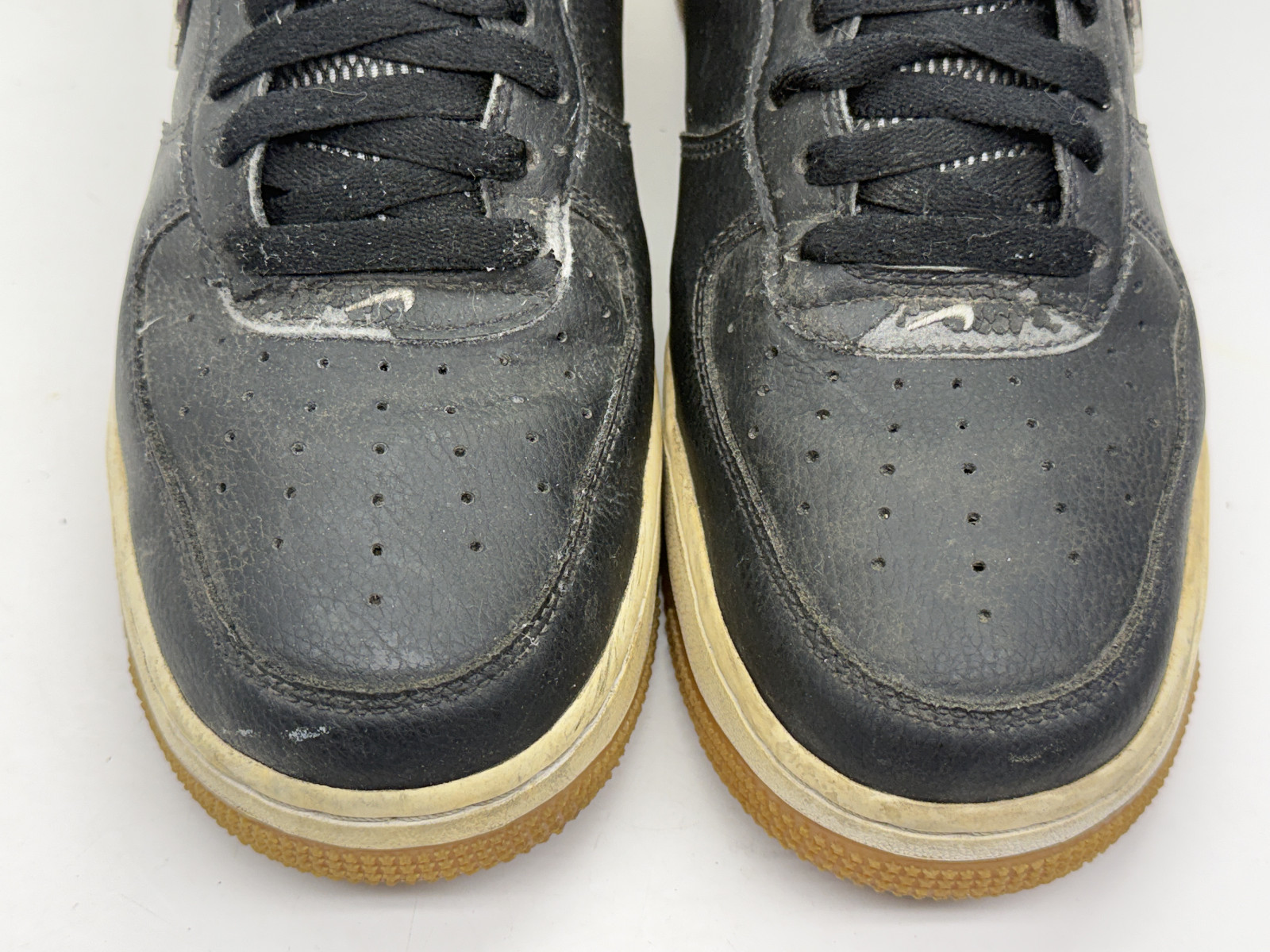 Nike Air Force 1 Low ’07 NBA Pack Black Silver Gum Sneakers CT2298-001 Size 10
