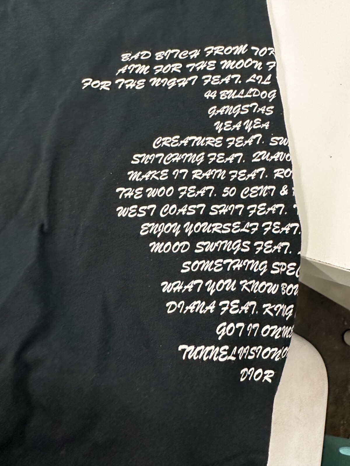 POP SMOKE X VLONE TRACKLIST T SHIRT NEW