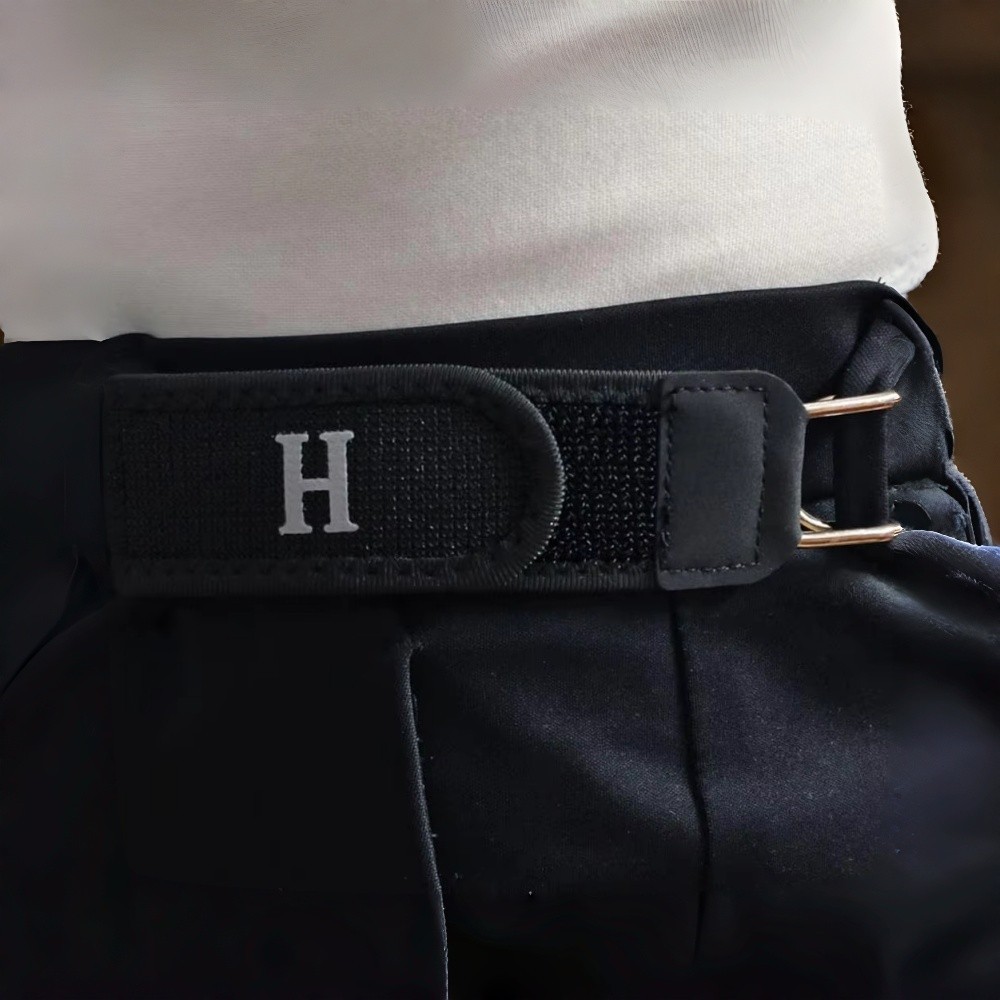 2PCS Tactical Metal Hook Elastic Belt Buckle-Less Invisible Waist Belt Closure