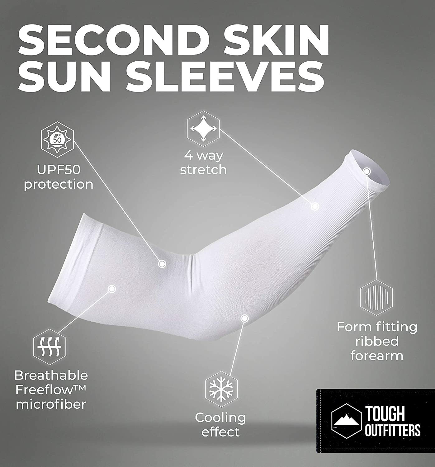 1/3Pack Cooling Arm Sleeves Cover UV Sun Protection Sports Outdoor for Men Women