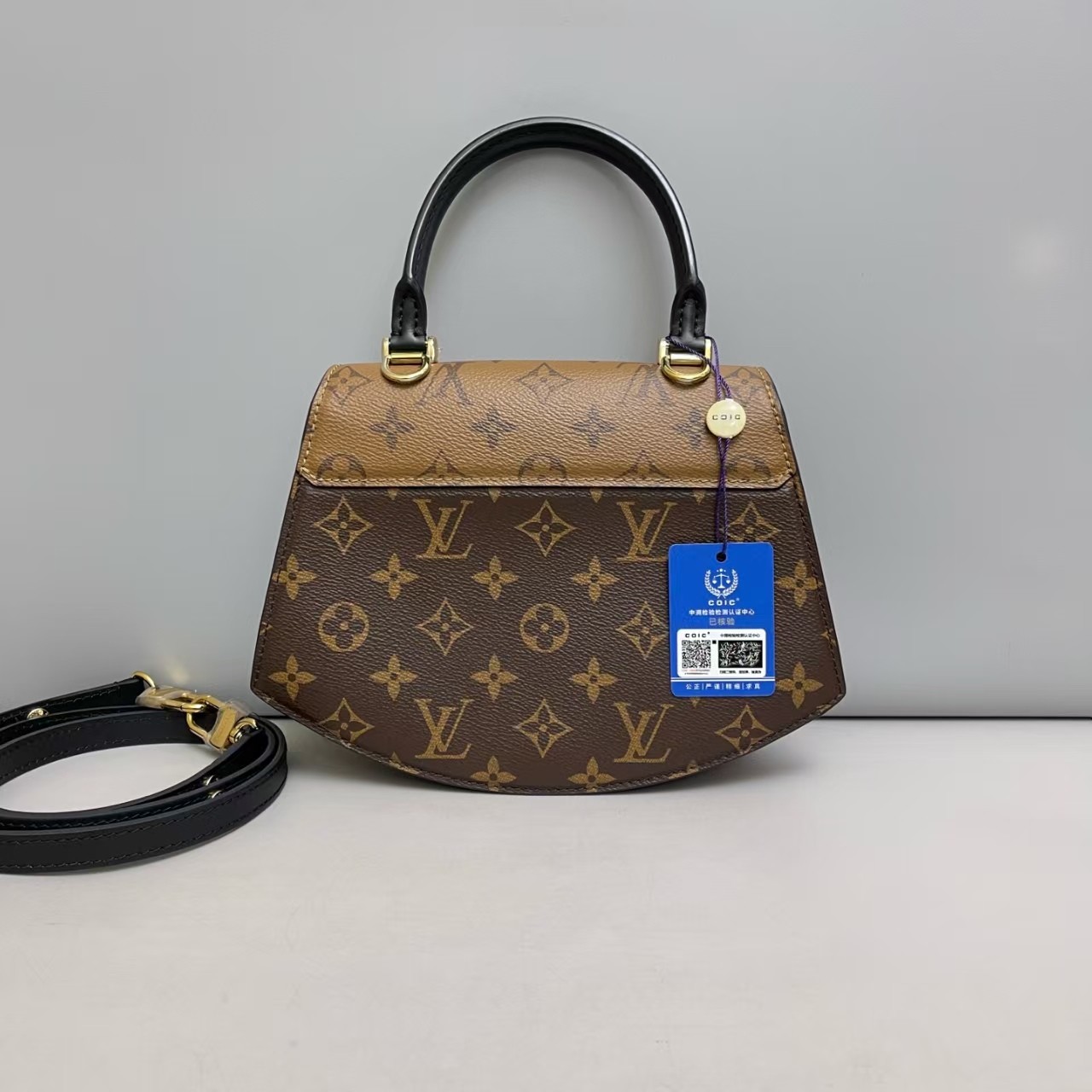 Louis Vuitton Tilsitt Top Handle Bag Reverse Monogram Canvas