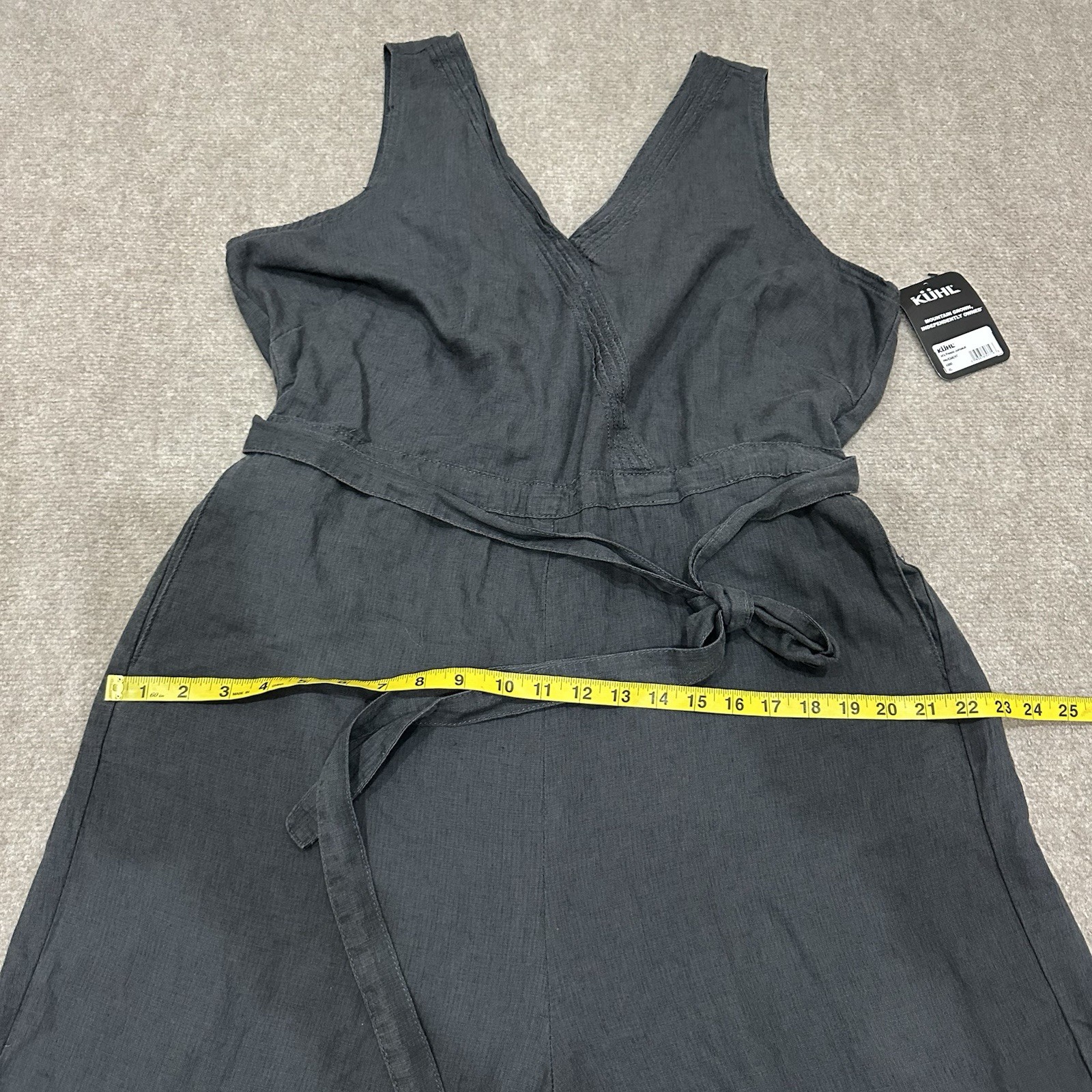NWT Kuhl Women’s Size XL Pavement Gray Fresco Jumpsuit Outdoor Hiking