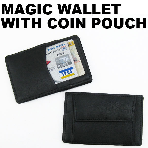 Genuine Leather Magic Wallet Money Cards Holder Fun Novelty Gift for Men Kids