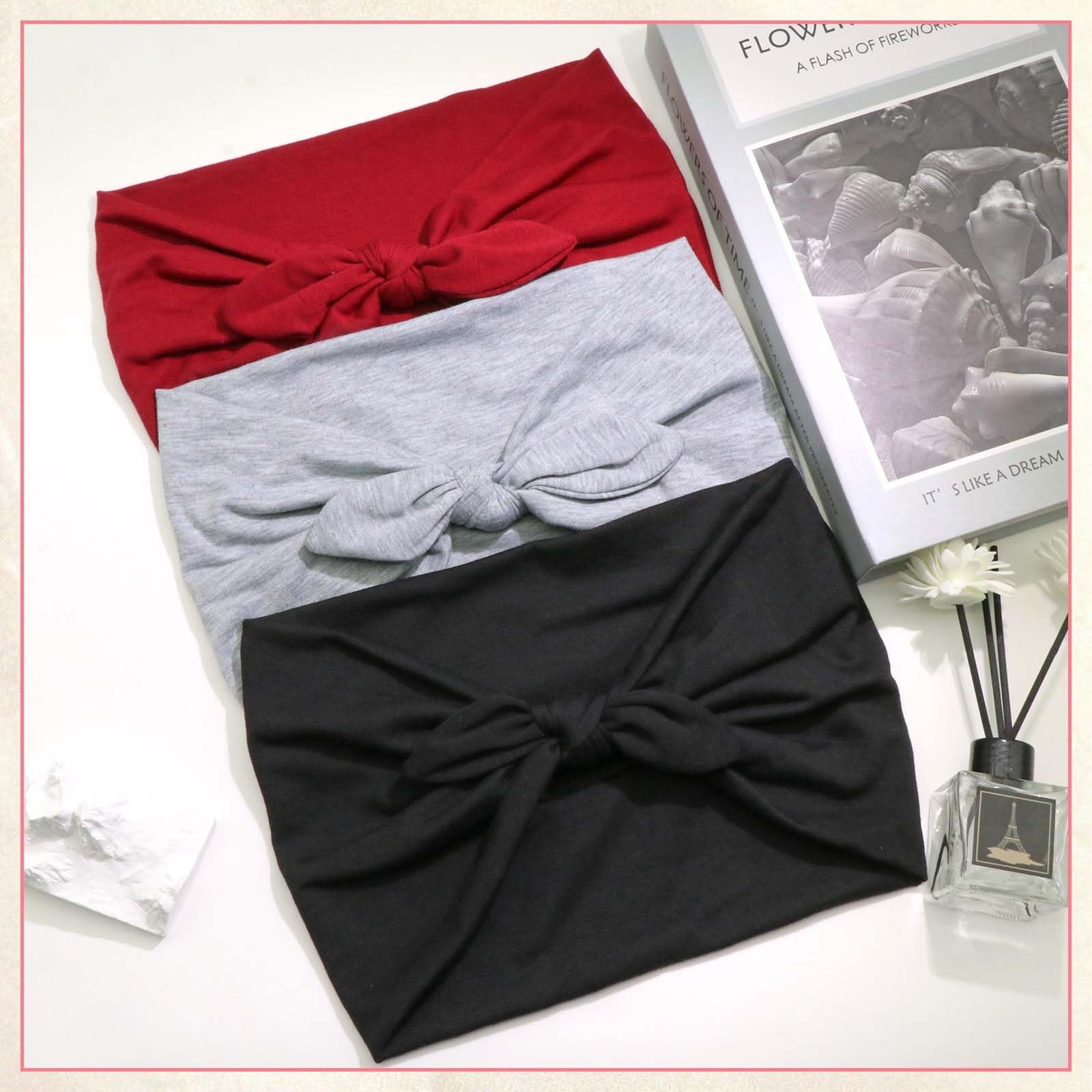 Bow Headbands for Women Non Slip Wide Headbands Cute Turban Headwraps Workout…