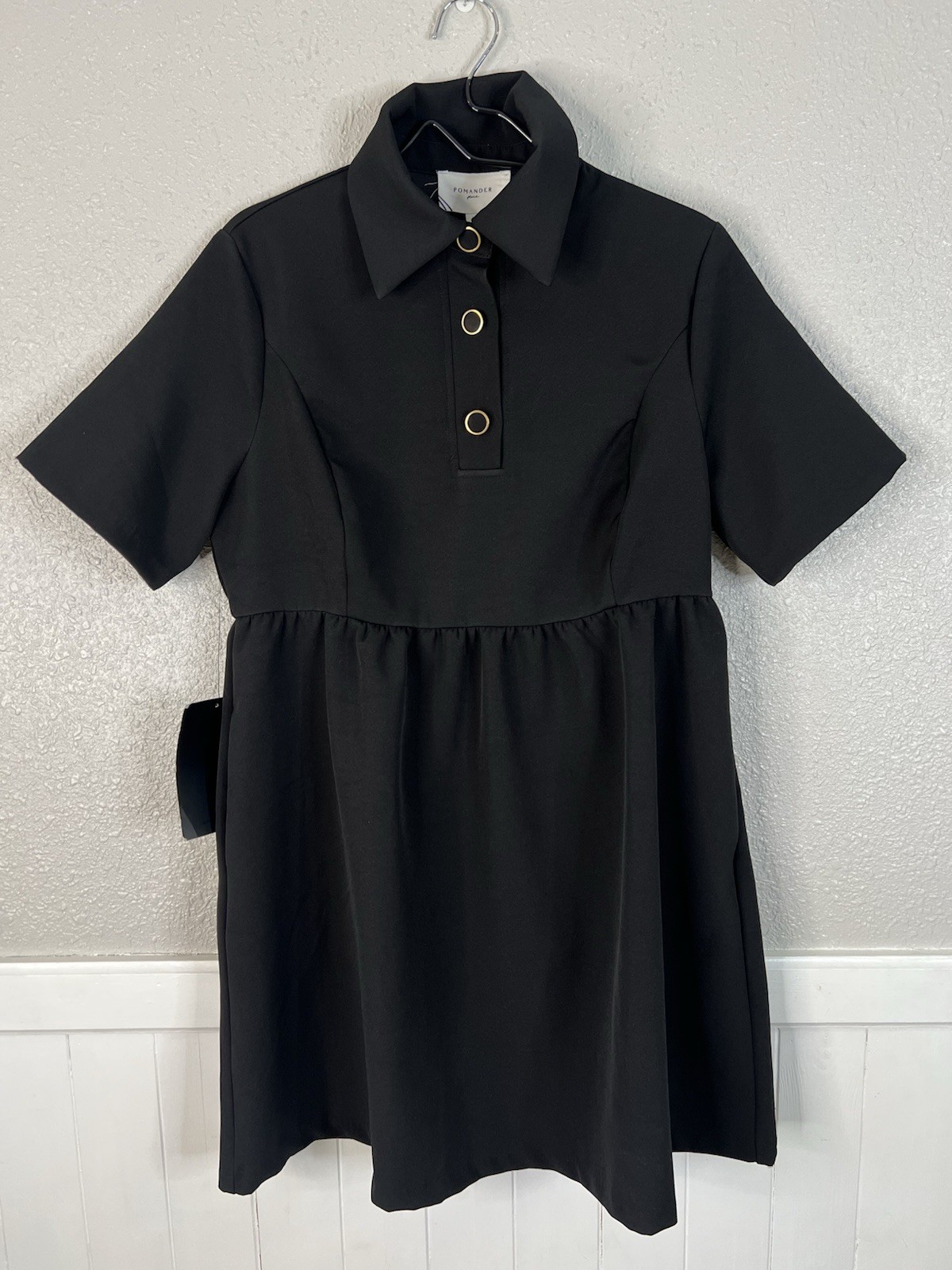 Pomander Place Tuckernuck Dress XL Black Arnelle Dress Classic Black Preppy NEW