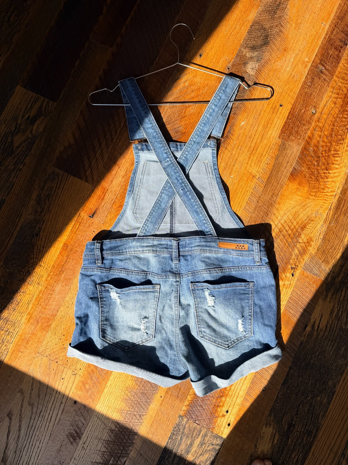 Dollhouse Ladies Overall Denim Shortalls Size 11