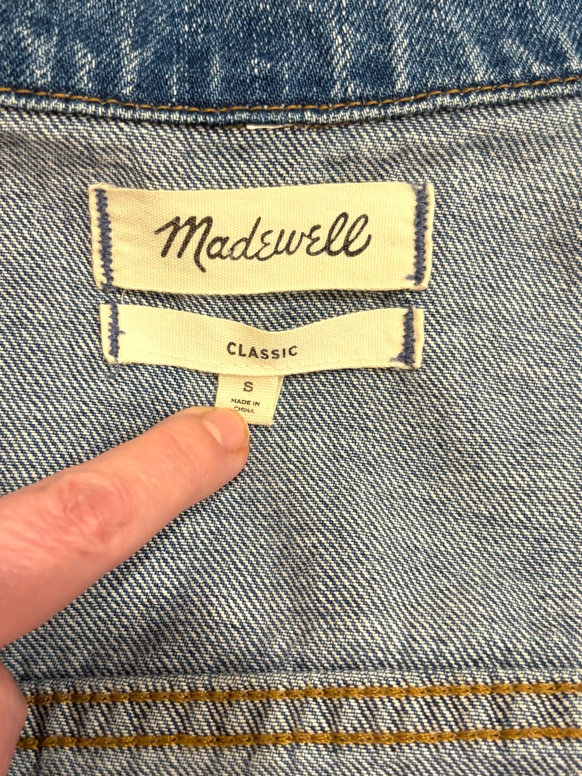 Madewell The Classic Jean Jacket Womens S Indigo Blue Denim Trucker Capsule Work