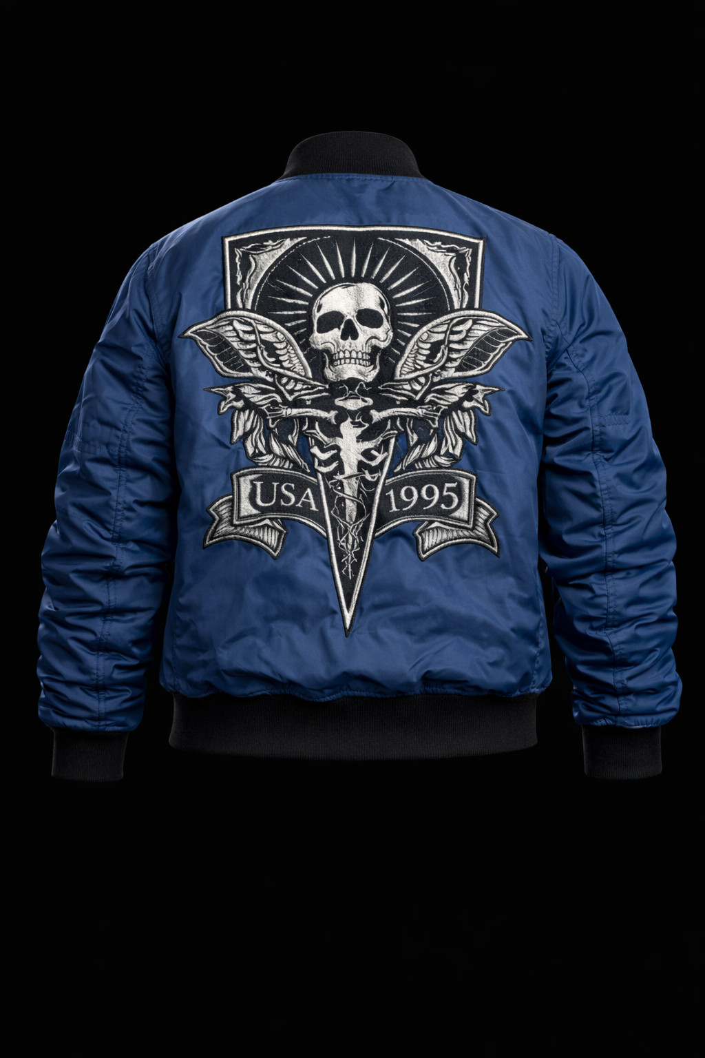Resident Evil 4 Inspired Blue Bomber Jacket Leon Scott Kennedy Cosplay Costume