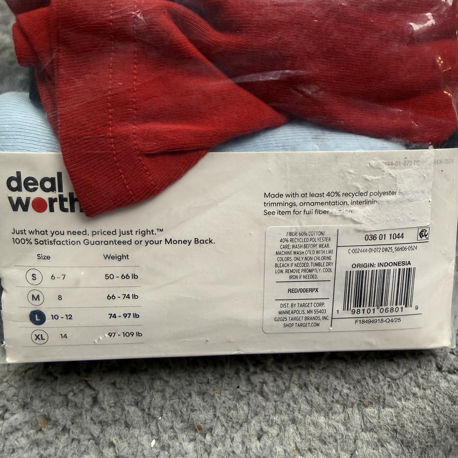 Deal Worthy Boxer Briefs Boys Large 10-12 Solid Colors 3 Pack Underwear Cotton