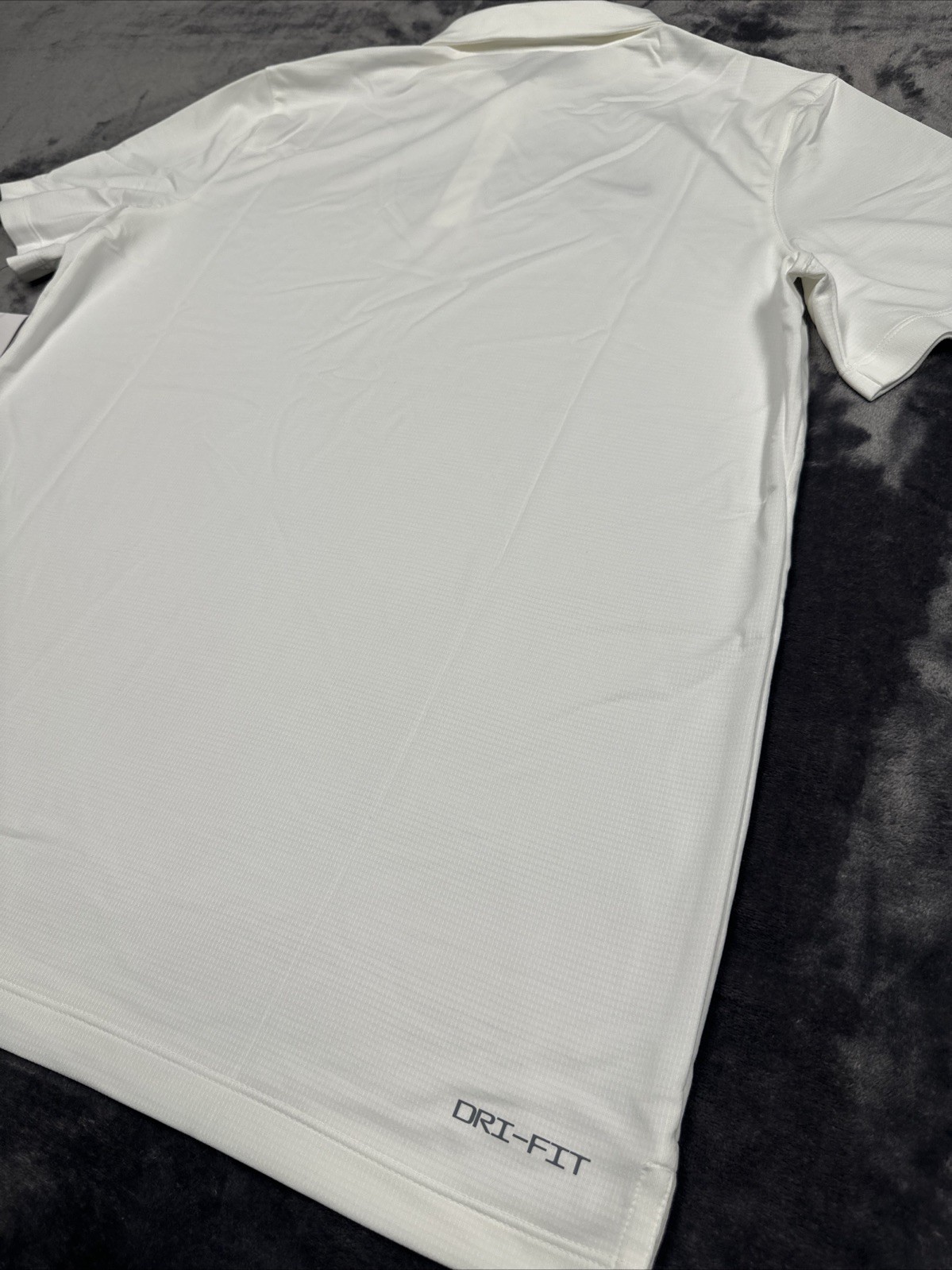 Nike DRI-FIT Polo Shirt Men’s Large / White Embroidered Polo #CI4470-100