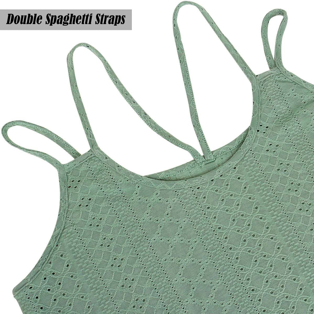 Women’s Sleeveless Loose Fit Flowy Tank Top Camisole Summer Beach Top Blouse