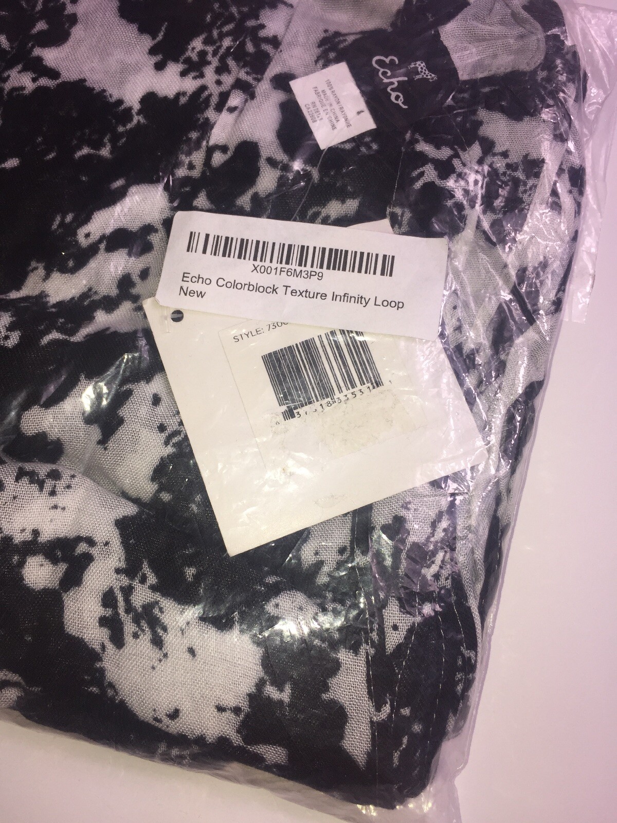 Echo Texture Infinity Loop Scarf, Retail $38.00