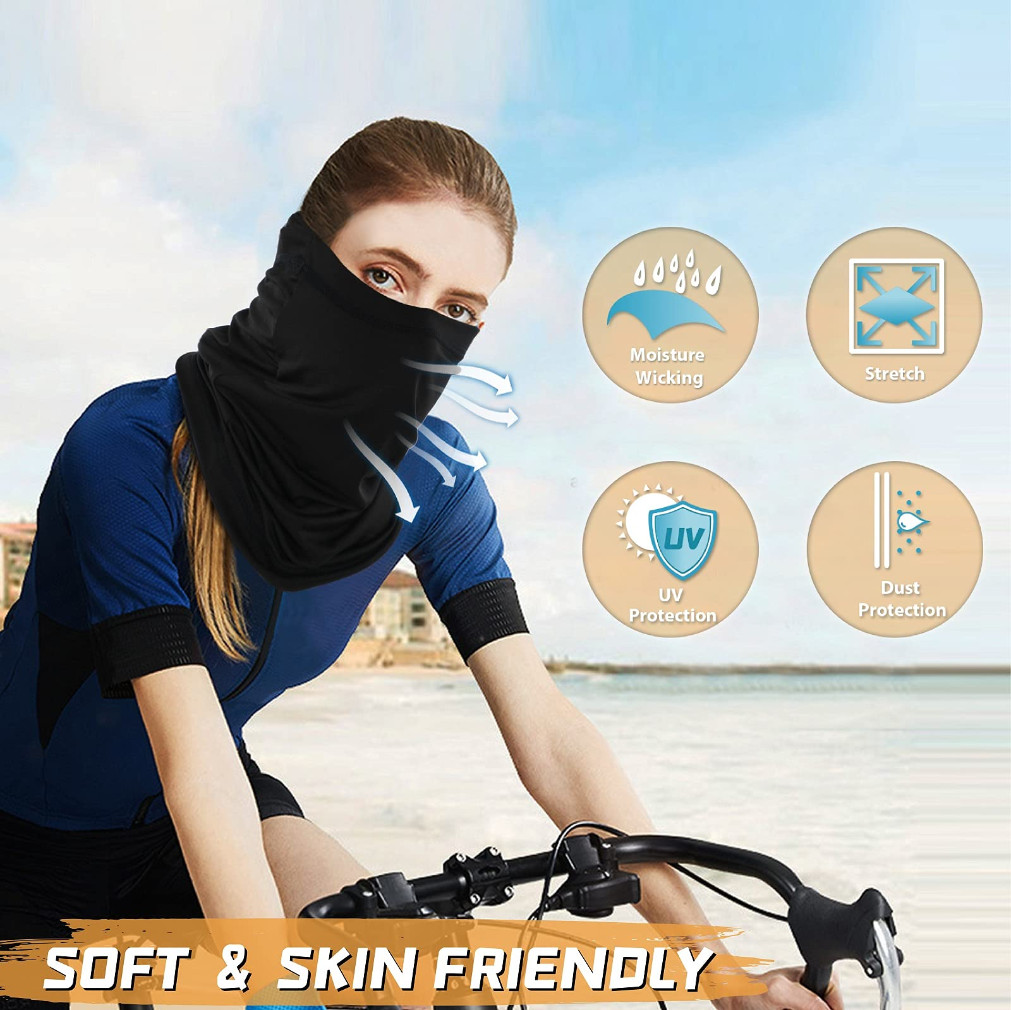 UV Protection Cooling Neck Gaiter Face Mask Cover Scarf for Men Women Bandana
