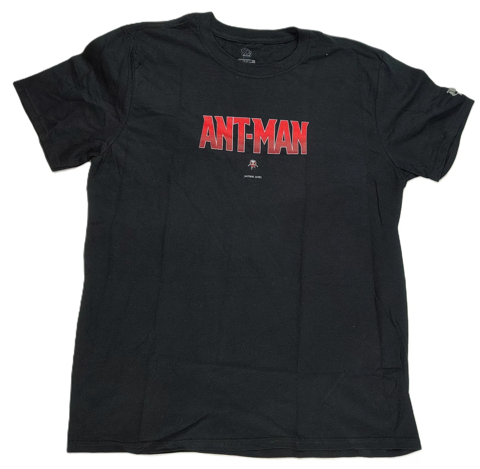 Marvel Funko Pop Ant-Man Actual Size Collector Corps Black Tee Shirt