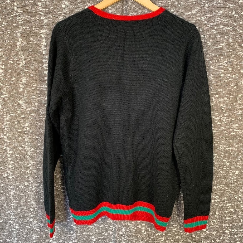 Jolly Sweaters Knit Christmas Sweater Holiday Poinsettia Women’s M